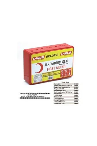 carup Ilkyardım seti Carub İlk Yardim Seti Bont Kutu Lux Br5754004