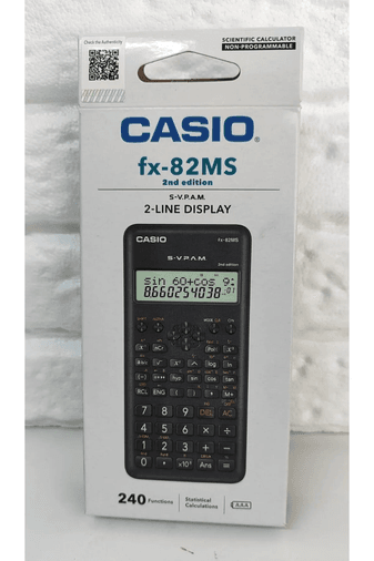 Casio Fx-82Ms W2- 2. Versiyon Bilimsel Fonksiyonlu Hesap Makinesi