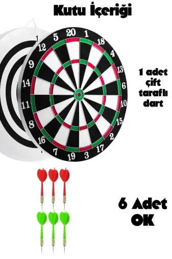 casper sport 004 Casper 17 Inç Çelik Uçlu Dart Seti 6 Oklu