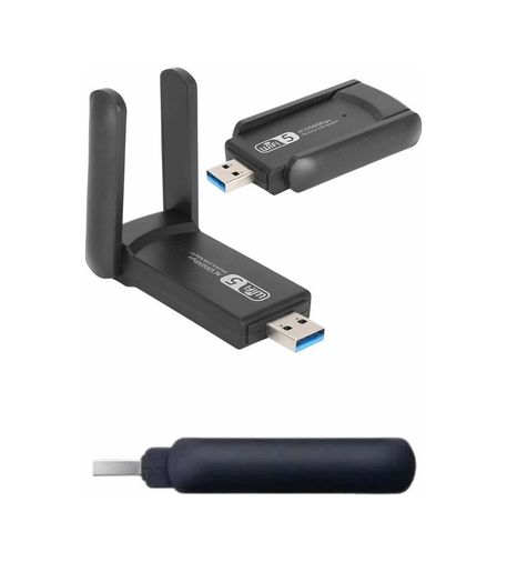 ÇAVDAR 93393192 Wifi Alıcı Dual Band Usb 3.0 Adaptör Kablosuz Windows 7/8/10/11