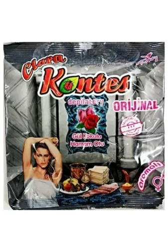 Clara kontes KOZ-0031 Hamam Otu Tozu Zırnık Gül Kokulu Tüy Dökücü