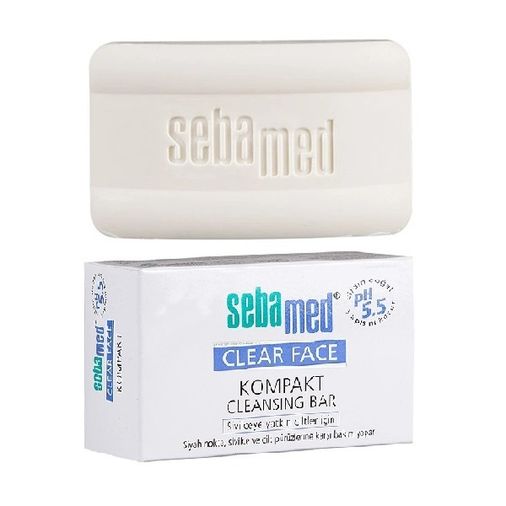 Clear Face Kompakt Yüz Temizleme Barı Sabun Sivilceye Yatkın Cilt 100GR