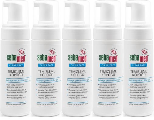 Clear Face Yüz Temizleme Köpüğü 150ML (5 Li Set)