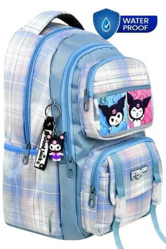 CNTLND-007 Sanrio Kromi Temalı Çok Bölmeli Ve Su Geçirmez Günlük Kullanım Lüx Sırt Çantası Ve Okul Çantası