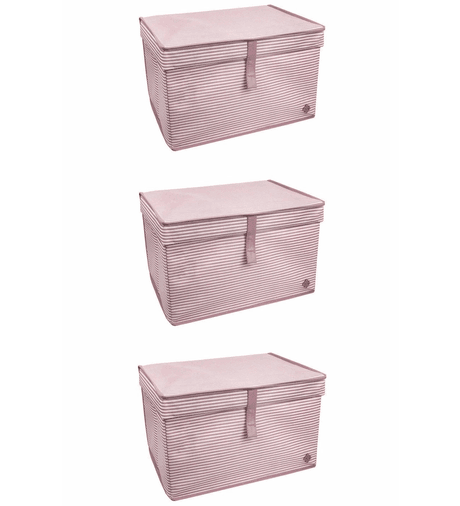 Çok Amaçlı Düzenleyici Kutu Organizer Cırt Cırtlı Hurç Mega Plus Boy 40cm X 30cm X 70cm (3 Adet) ( Lisinya )