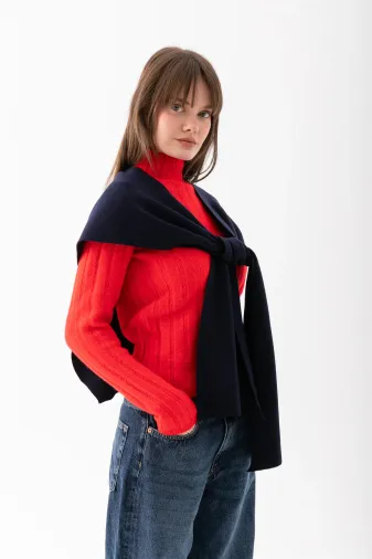 comerciante KARE.DUZ.ATKI.000 Kare Parçalı Patchwork Atkı - Spor Triko Örme Omuz Atkısı | Unisex Boho Şal - Atkı