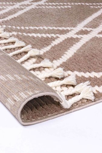 Cool CL04 Beige İskandinav Peluş Dokulu Makine Halısı - 80X150CM