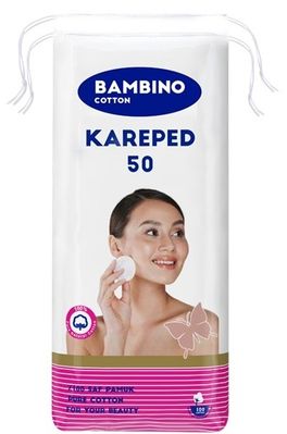 Cotton Kare Makyaj ve Bebek Temizleme Pamuğu 50 Adet
