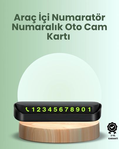 Ctstones MEYTDXUCZNUMARATÖRRRRR-3-BLMY Mey İthalat Kompakt Fosforlu Park Numaratörü Gündüz Şıklığı, Gece Görünürlüğü