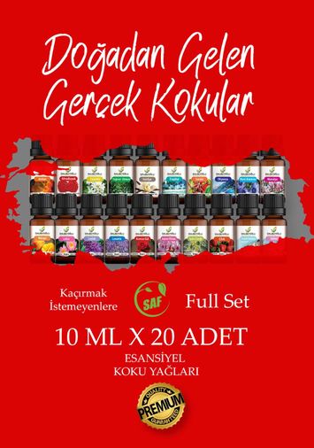 DALBEYOĞLU BİTKİSEL Türkiyem Saf Esansiyel Koku Yağı 10 ml x 20 adet