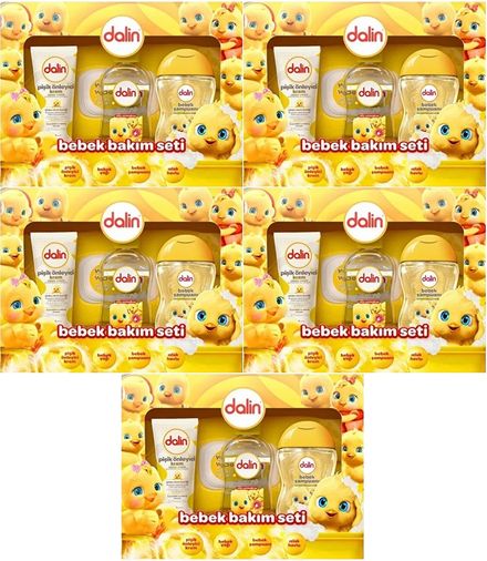 Dalin Bebek Bakım Seti 4 Parça (Kutulu) Yenidoğan Seti (Karma 5 Li Set)