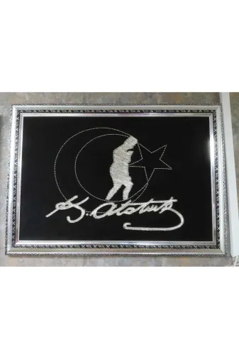 dekorasyonsepetim 25887887mf Atatürk Filografi Türk Bayrağı