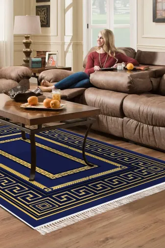 Dekoreko 651M-Trend-3 Eko Trend Djt Halı Yıkanabilir Kaymaz Taban 651M Modern Gold