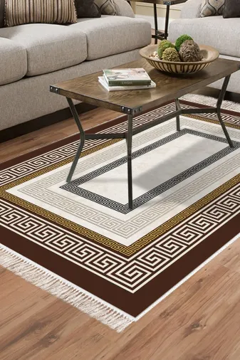 Dekoreko 675M-Trend-3 Eko Trend Djt Halı Yıkanabilir Kaymaz Taban 675M Modern Gold
