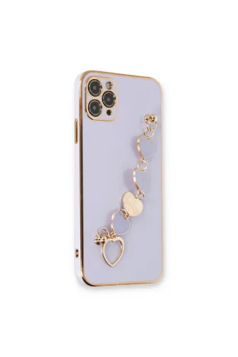 DGY STORE A0046-16509 İphone 11 Pro Max Kılıf Esila Silikon - Lila