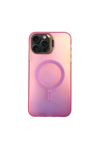 DGY STORE A045-3804 İphone 15 Pro Primera Magsafe Standlı Kapak - Pembe