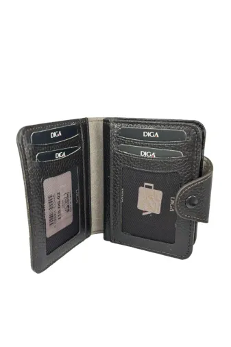 DİGA Dga110K Diga 110 Hakiki Deri Kartlık Cüzdan Kahve