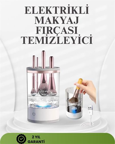 Diğer 111476103 Taşınabilir, Sessiz Ve Güçlü Makyaj Fırçası Temizleme Makinesi