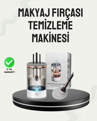 Diğer 111476146 Usb Şarjlı Kompakt Makyaj Fırçası Temizleme Makinesi