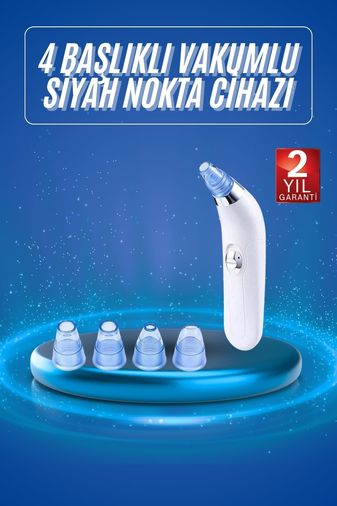 Diğer 111568942 Vakumlu Siyah Nokta Ve Yüz Temizleme Cihazı 4 Başlıklı
