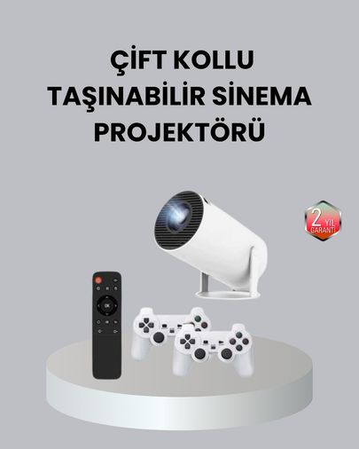 Diğer 111650361 4K Wi-Fi 6 Projeksiyon Cihazı 10.000+ Oyun Desteği, Kablosuz Bağlantı Ve Çoklu Giriş Portları
