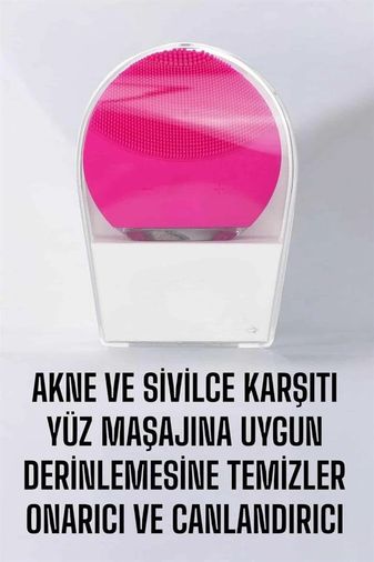 Diğer 114802518 Profesyonel Yüz Temizleme Masaj Aleti Su Geçirmez, Kablosuz Şarj Özellikli Kolay Temizlenebilir