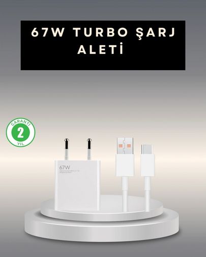 Diğer 116868200 67 Watt Type C Şarj Adaptörü Poco X3 X4 X5 Pro Uyumlu