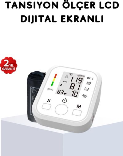 Diğer 119269092 Üst Koldan Ölçüm Dijital Tansiyon Aleti Ihb Aritmi Uyarılı Ve Çift Hafızalı
