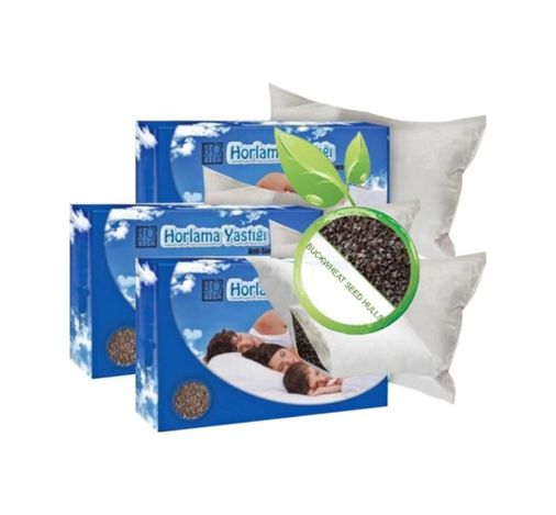Diğer 120492080 Bonie Gürültüsüz Uyku Yastığı 3 Adet Karabuğday Yastığı 50X70Cm