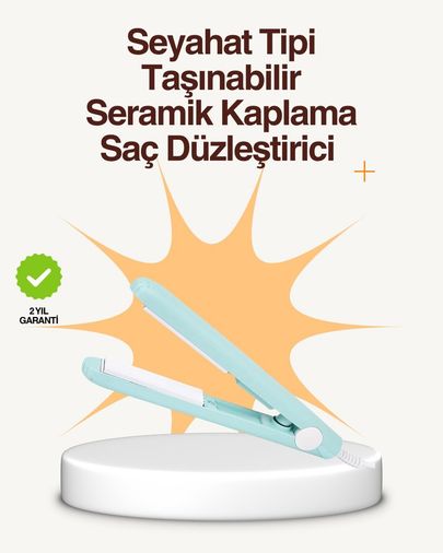 Diğer 122521685 Seramik Kaplamalı Saç Hasarını Azaltan Kısa Saçlara Uygun Bukle Maşası Çok Renkli