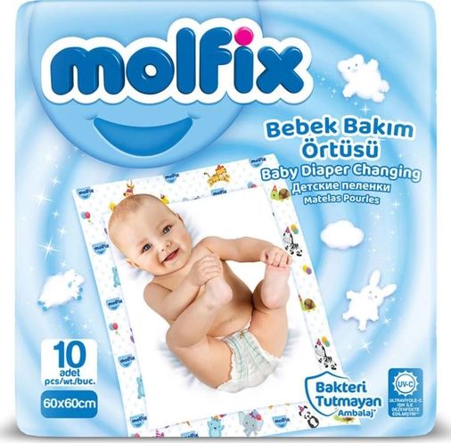 Diğer 124873102 Mey İthalat Bebek Bakım Örtüsü 60X60 10 Adet
