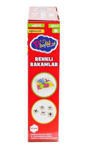 Diğer 124941459 Mey İthalat Ony-401 Ahşap Renkli Rakamlar 26 Parça -Onyıl Oyuncak