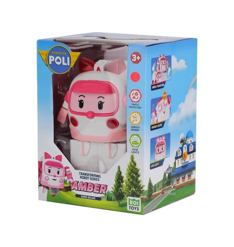 Diğer 124980267 Mey İthalat Polı Mrt-687 Robocar Poli Büyük Transforming Robot Amber Sesli Ve Işıklı