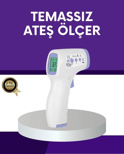 Diğer 125022939 Mey İthalat Temassız Ateş Ölçer Dijital Kızılötesi Termometre Hızlı Ölçüm