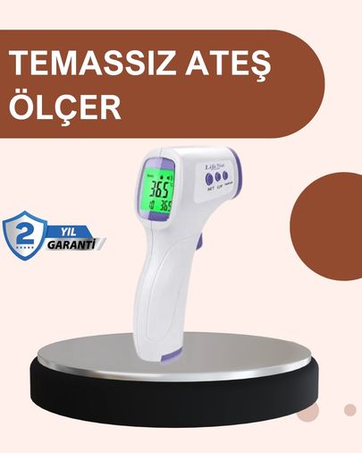 Diğer 125022949 Mey İthalat Temassız Dijital Ateş Ölçer Büyük Ekranlı Hızlı Okuma