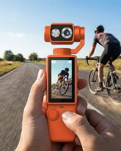 Diğer 125048866 Mey İthalat 4K Video Çekim Özellikli Gimbal Kamera 180 Derece Dönebilen Lens Stabil Çekim