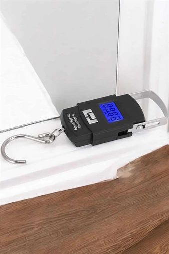 Diğer 125056141 Mey İthalat 50 Kg El Kantarı Ağırlık Ölçer Dijital Ekranlı Kancalı Portatif