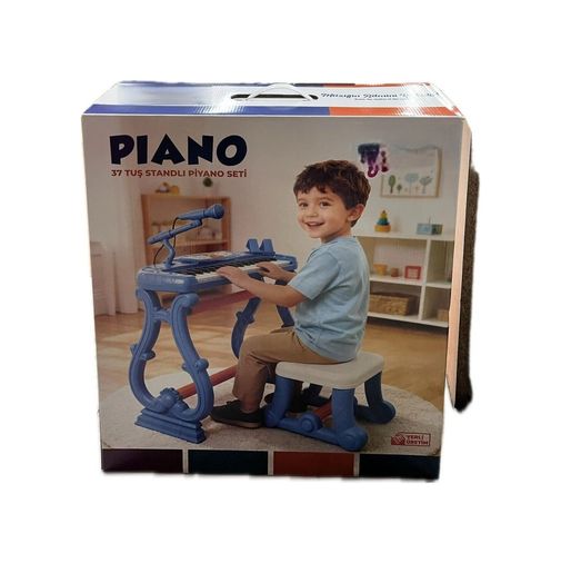 Diğer 125070036 Mey İthalat Urt033-002 Ayaklı 37 Tuş Piano Org - Mavi