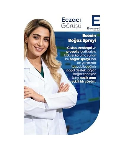 Diğer 126592590 Esoxin Boğaz Spreyi 25 Ml Cistus, Zerdeçal, Propolis İçerikli Boğaz Öksürük Sprey Bitkisel Koruma 2 Paketi