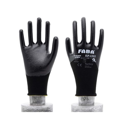 Diğer 126596923 Faba Ep-1322 Nitril Kaplı Polyester Eldiven
