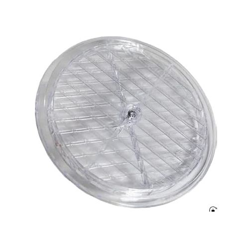 Diğer 126605432 Doğalgaz Havalandırma Cam Menfezi Şeffaf Çap 18 Cm