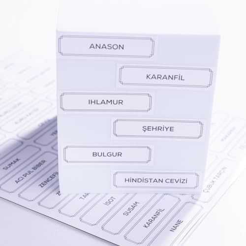 Diğer 126614939 Karışık Baharat, Bakliyat, Kuruyemiş Sticker Seti, 900 Adet