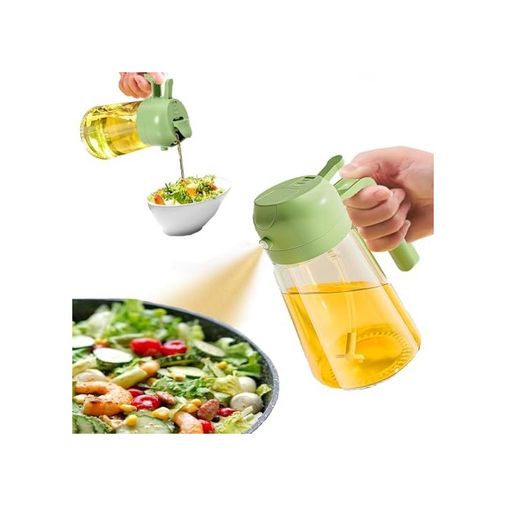 Diğer 126619587 2'si 1 Arada Cam Sprey Yağdanlık Ve Akıtmalı Şişe - 450Ml Mutfak Yağ Püskürtücü - Air Fryer, Salata Ve Yemek Hazırlığı İçin Sağlıklı Yağ Kontrolü - Sızdırmaz Kapaklı