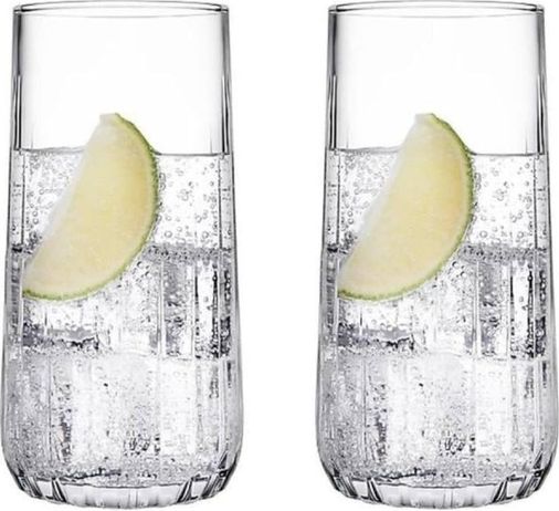 Diğer 126623686 2'li Bardak Long Drınk Kokteyl Meşrubat Bardağı 360Cc