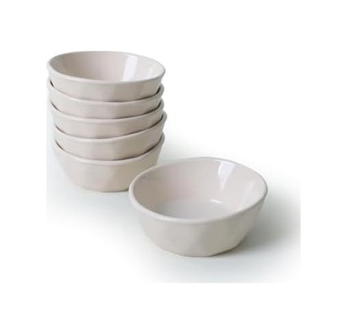 Diğer 126627384 Krem Kristal Çerezlik/sosluk 12 Cm 6 Adet 030