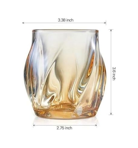 Diğer 126627523 1 Adet 250 Ml Kehribar Rengi İskandinav Tarzı Viski Ve Kokteyl Bardağı