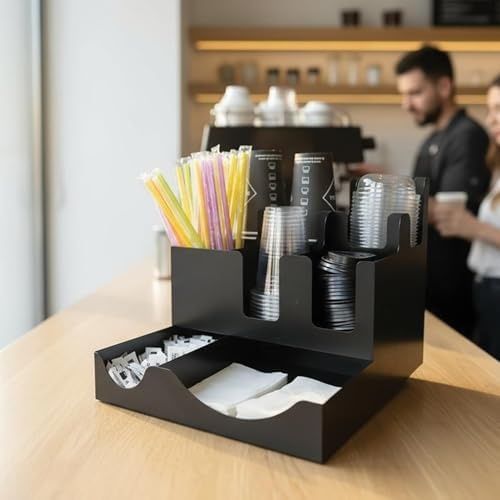 Diğer 126627694 8 Bölmeli Karton Bardak Ve Kapak Organizer Standı