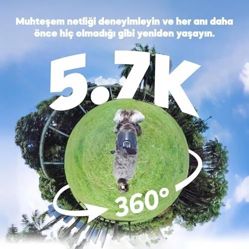 Diğer 126659520 Action Cam 360 İn 5.7K, Fotoğraf 72Mp