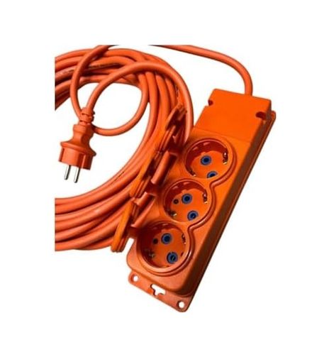 Diğer 126661488 3 Lü Uzatma Kablosu 20 Metre, 3X2,5Mm Kablo Kesiti, Ip44 Su Sıçrama Koruması, Seyyar Prizli, Dış Mekan Ve İç Mekan Kullanımı İçin 3Way-20325-F