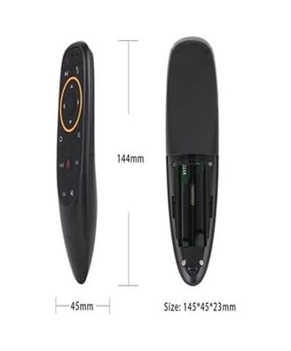 Diğer 126664445 Sesli Kumanda Air-Mouse 2.4G Kablosuz Ses Hava Faresi Klavye Uzaktan Kumanda Tv Box Pc İçin